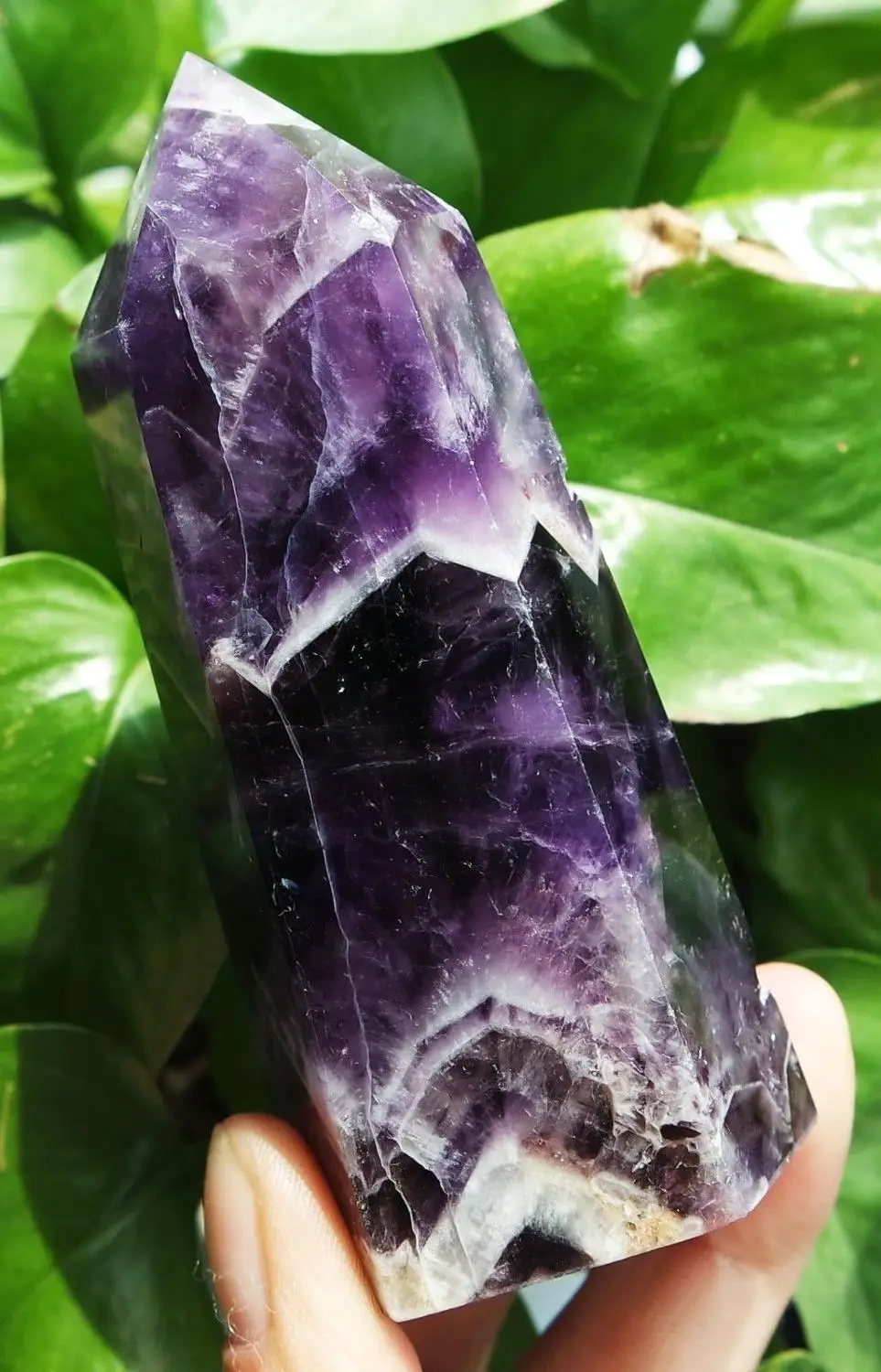 

BEST!!! 199 NATURAL Dream Amethyst QUARTZ CRYSTAL WAND POINT HEALIN (A2)