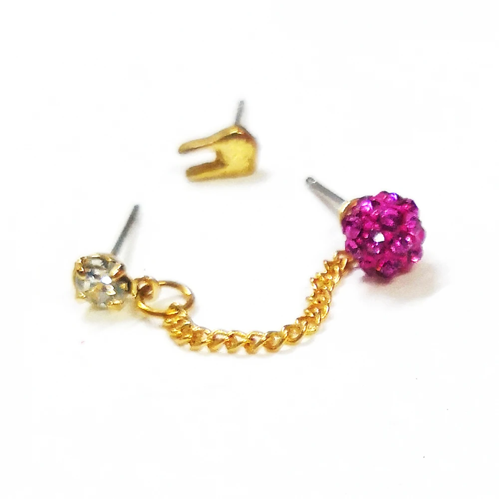 Cheap Price Women Rhinestone Rabbit Stud Earrings Ladies