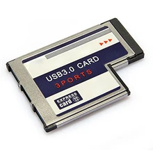 Промо-акция! Горячая 3 порта USB 3,0 Express Card 54 мм PCMCIA Express Card для ноутбука