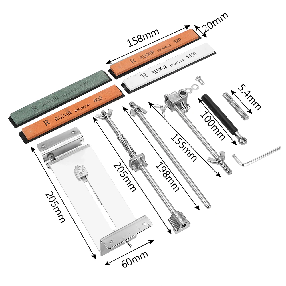 С 4 камнями точильный брус для ножей Кухня Заточка системы инструменты Fix-angle профессиональные все железные стали