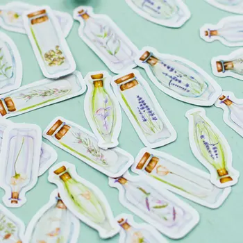

45 pcs/box Drift bottle story paper sticker decoration DIY diary scrapbooking sticker children's favorite toy kawaii stationery