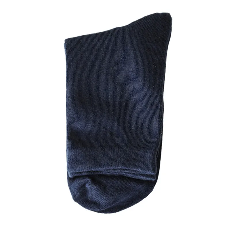 1Pair New Fashion Mens Summer Sport Comfortable Non Elastic 100% Pure Cotton Socks Comfort Soft Grip Diabetic Socks #4F03 (8)