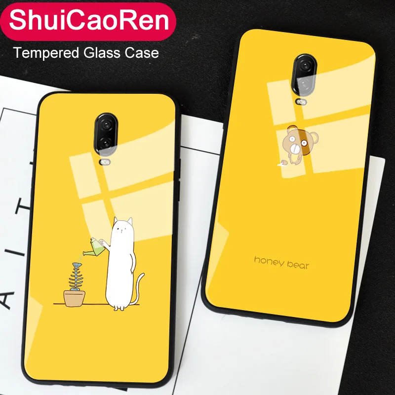 Мягкие силиконовые чехлы из ТПУ для Oneplus 6 One Plus Роскошный чехол закаленного