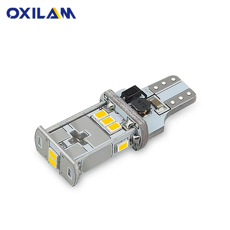 OXILAM Canbus T15 W16W 912 921 светодиодный супер яркий задний фонарь белого цвета для Volkswagen VW