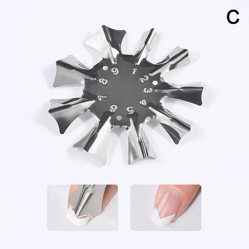 

Stainless Steel French Manicure Model Nail Art Template Tool @ME88