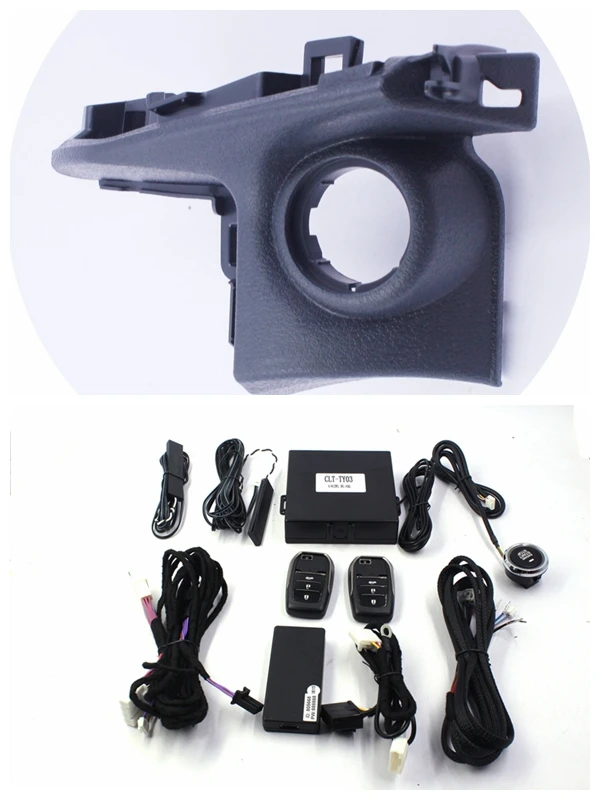  Engine Start Stop System Push Button For Toyota Camry With Button Cover+Smartphone App Remote Contr
