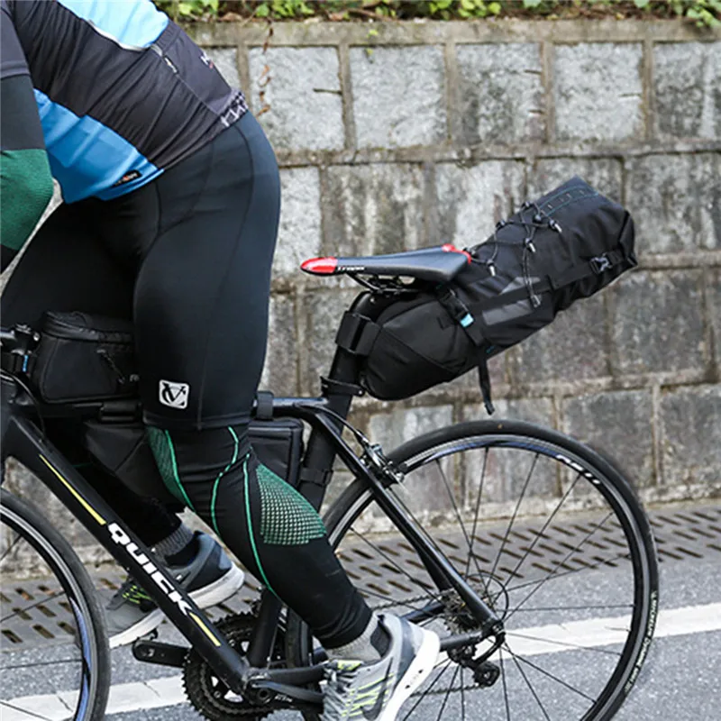 

Bicycle Bag Bike Waterproof Storage Saddle Bag Seat Cycling Tail Rear Pouch Bag Saddle Accessories For MTB Road Bike