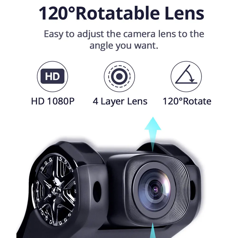 Автомобильная USB камера-видеорегистратор HD 1080 P ночного видения Dash Cam ADAS для вождения видео рекордер