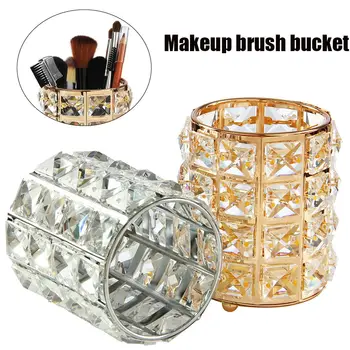 

3 Colors Crystal Makeup Brush Holder Shiny Cosmetic Makeup Tool Storage Container High Quality