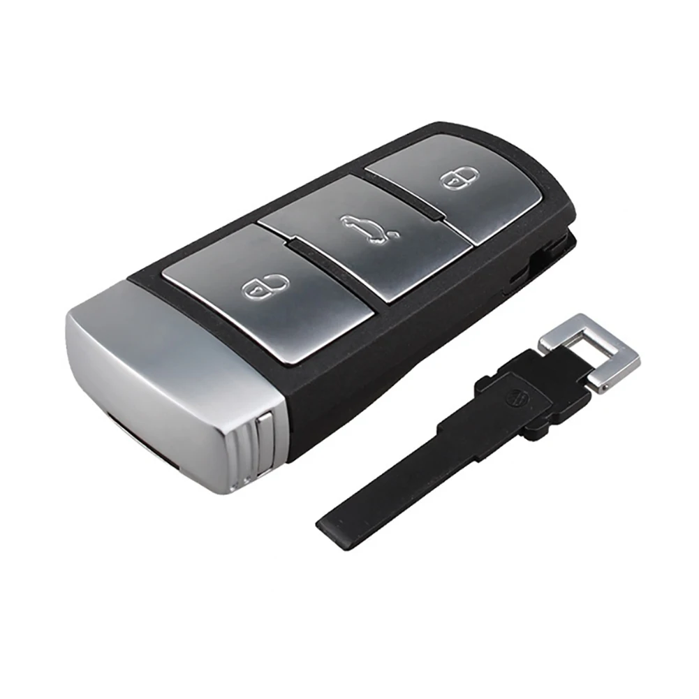 3 кнопки дистанционного ключа автомобиля брелок крышка чехла с ID48 чип для VW Passat B6 CC автомобильный чехол для ключей