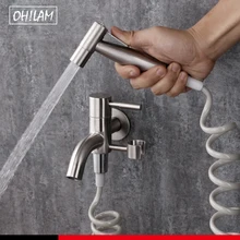 Нержавеющая сталь Туалет Биде ручной опрыскиватель-кран Биде опрыскиватель пистолет Туалет биде спрей для Ванная комната самоочищающийся Душ кран