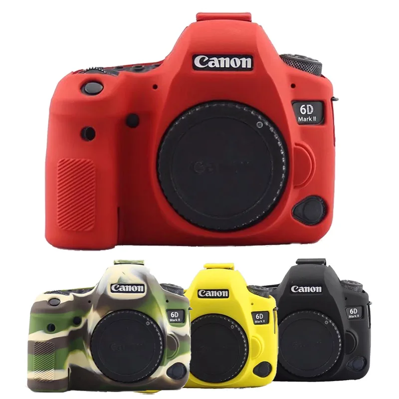 Мягкий силиконовый резиновый чехол для Canon EOS 6DII 6D Mark II 6D2 защитный камеры|Сумки