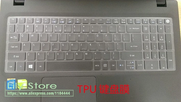 Ультратонкий чехол для клавиатуры Acer Aspire E 15 6 дюйма защитная крышка из ТПУ