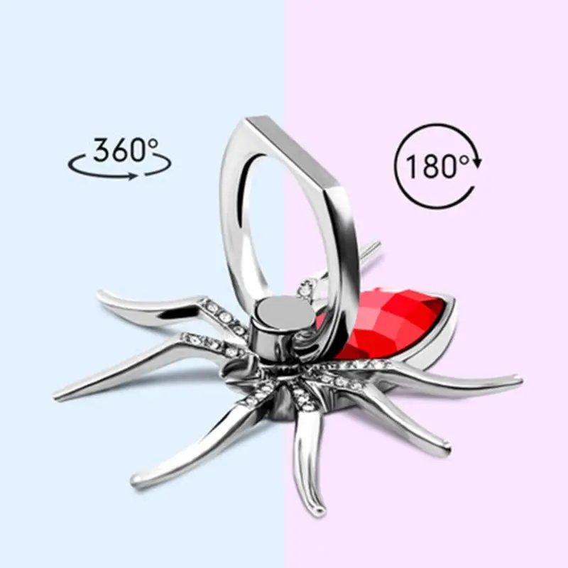 Phone Ring Holder Universal 360 Rotation Stent Finger Grip Cradle Stand Metal Spider for iPhone Samsung Android
