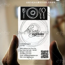 Визитная карточка по индицидуальному заказу печать пластиковые прозрачные/белые чернила ПВХ визитная карточка односторонний принт 500 шт./партия № 2038