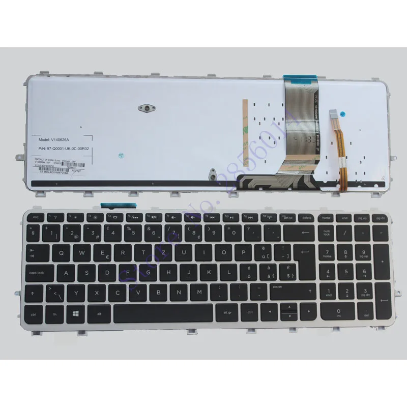 Швейцария Клавиатура для ноутбука HP Envy 15-j 15t-j 15z-j 15-j000 15t-j000 15z-j000 15-j151sr SW с подсветкой клавиатуры