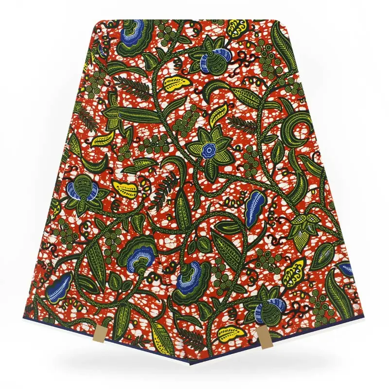 

100%Cotton fabric high quality african ankara wax hollandais real dutch wax prints fabric for women party dress 6yards