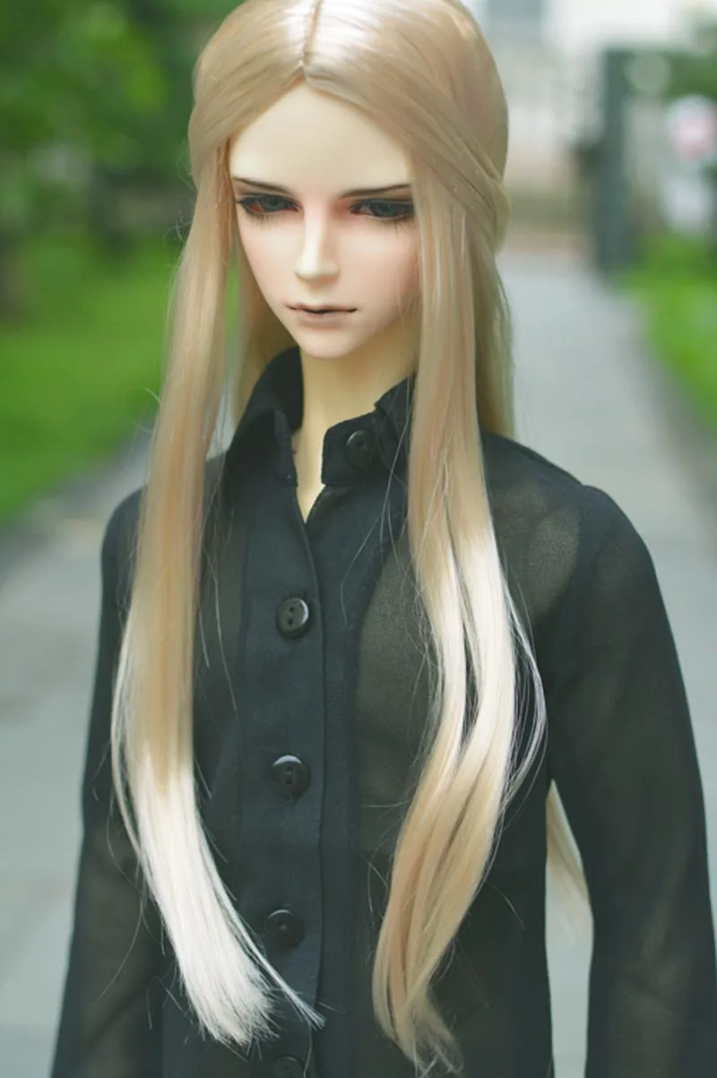 Free Shipping 1/3 BJD SD Wig Hair Super Blonde Colors Mohair Doll Wig Fashion Style Wig Dolls