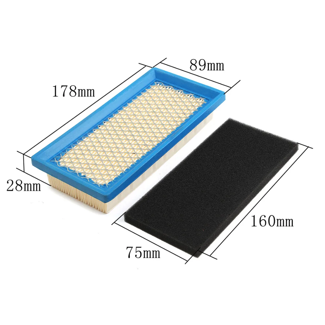 Air Filter + Filter Sponge Plus Pre-Filter For Briggs & Stratton 492889 494511S