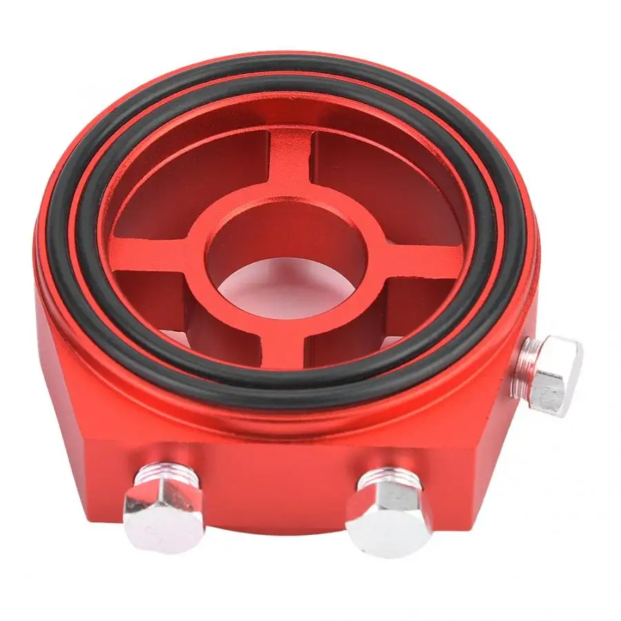 

Oil Pressure Temp Gauge Adapter oil radiator Universal Aluminum Oil Filter Cooler Sandwiched Plate Kit cooler oil