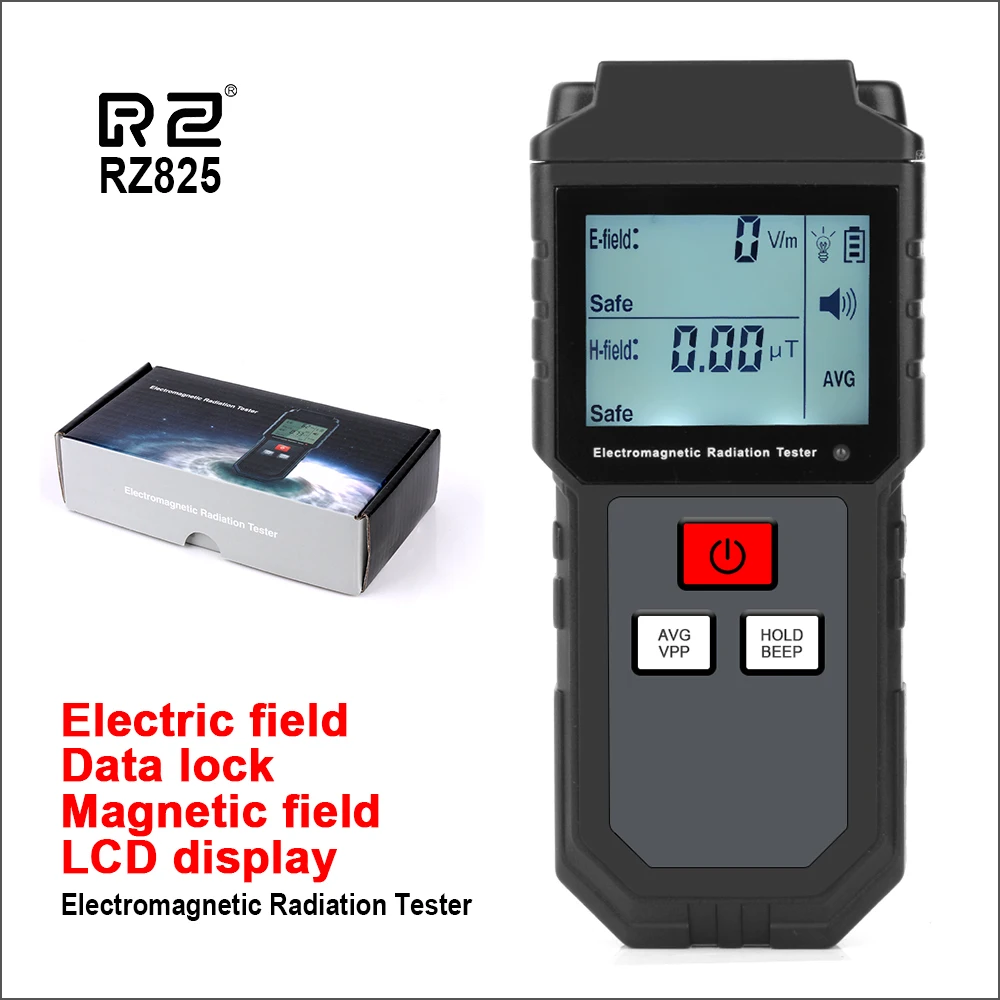 RZ тестер электромагнитного поля излучения детектор Emf метр Ручной Портативный счетчик излучения дозиметр для компьютера телефона