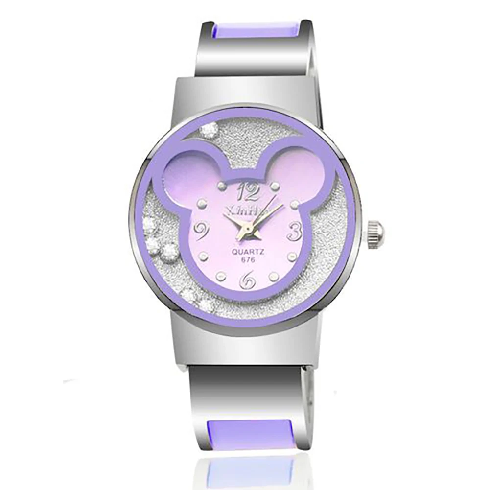 

Wristwatch Women Rolling Rhinestone Bangle Watch Female Simple Elegant Dress Watch Casual Quartz Luxury Bracelet