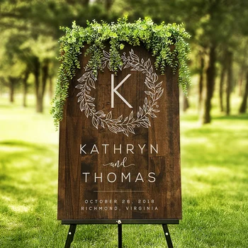 

Free shipping 1pcs custom perpsonal engagement marriage proposal wedding Imitation wood painting Instructional sign design