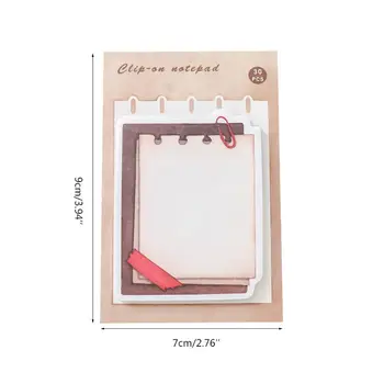 

6Pcs/Bag Portable Sticky Notes Memo With Vintage Style For Reminding Plan Schedule Office Writing Stationery Supply