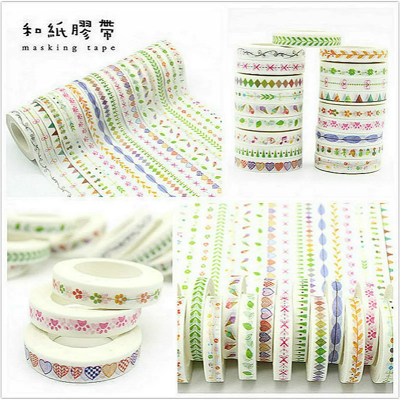 

1pc 19 Fresh Styels Stationery Stickers Decoration Student Sticker Masking Tape Self Adhesive Tape Scrapbook Tape Washi Tape