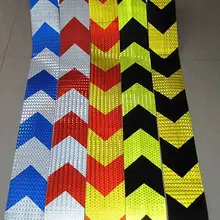 1 м длинная самоклеящаяся ПВХ Светоотражающая Лента безопасности дорожного движения Строительная площадка светоотражающий знак