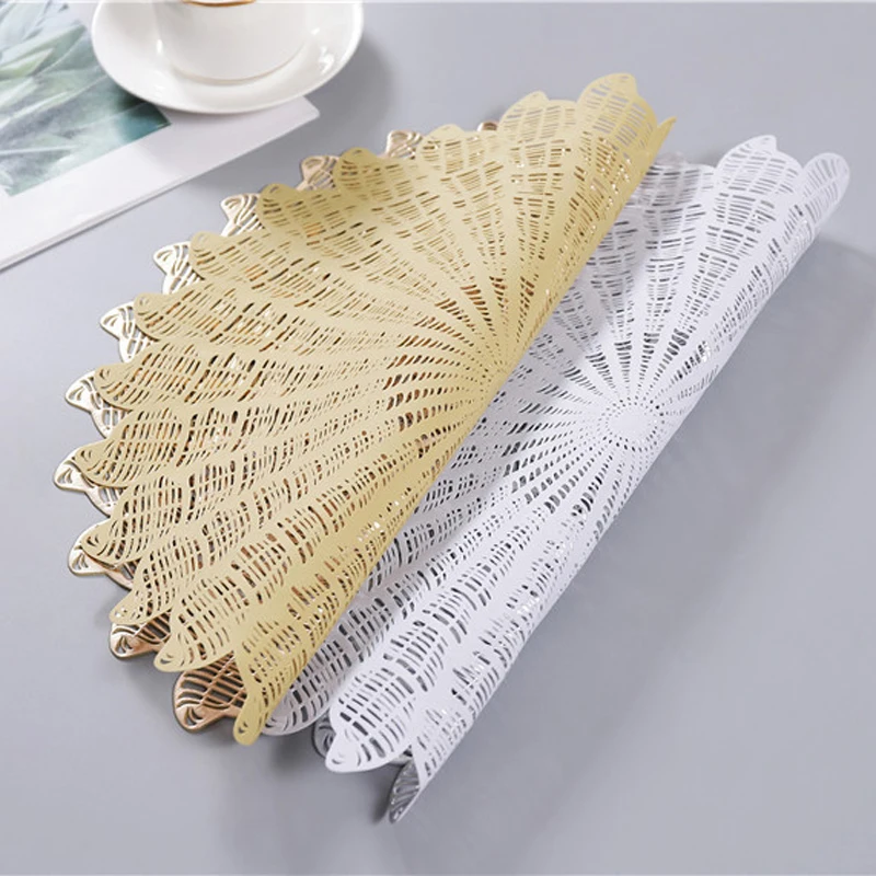 جولة الجوف خارج تحديد الموقع طاولة طعام العزل كوستر منصات الجدول عاء الحصير