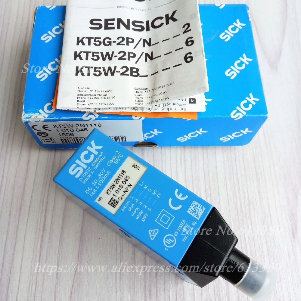 

KT5W-2N1116 1018045 Sick Color Sensor Photoelectric Switch 100% New & Original or Cable DOL-1205-G02M / DOL-1205-W02M