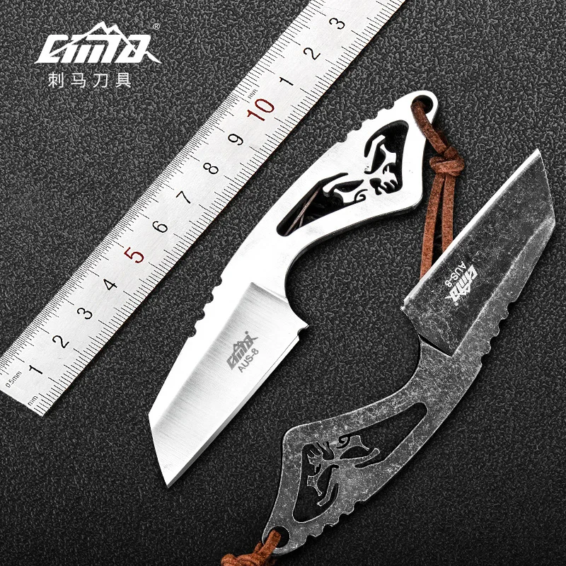 CIMA Tactical Fixed Blade Neck Knife,EDC Survival Blade Knives,AUS-8steel,Kydex sheath CIMA Tactical Fixed Blade Neck Knife,EDC Survival Blade Knives,AUS-8steel,Kydex sheath