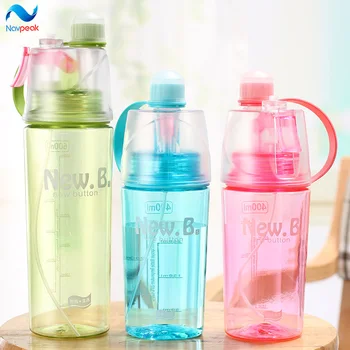 

10pcs/lot Creative spray water bottle outdoor sports water bottle handy to carry a summer tonic water cooler