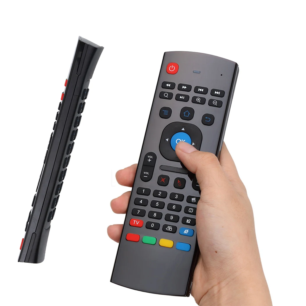 Kebidu обновленная беспроводная клавиатура 2 4G Fly Air Mouse MX3 с дистанционным