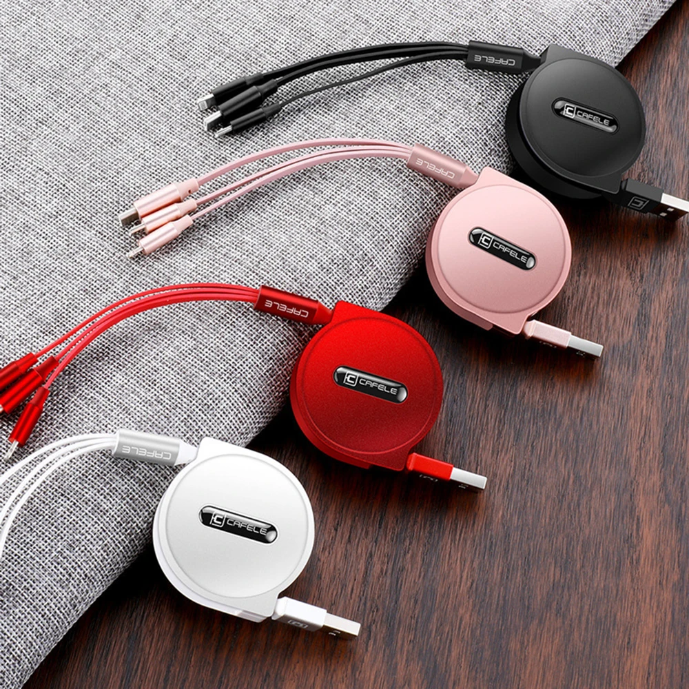 USB кабель для передачи данных для iPhone XS X 8 7 6 быстрая зарядка Зарядное устройство 3 в 1 микро USB кабель для Android USB Type C мобильные телефонные кабели для Samsung S9
