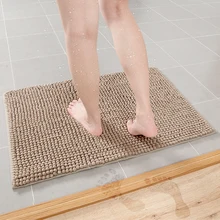 Утепленные синель Коврик для унитаза не/Нескользящие супер абсорбент Быстросохнущий Ванная комната коврик прочный машинная стирка ковер коврики