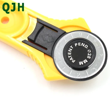 

28mm Deep Yellow Rotary Blade Manual Sewing Tool Roller Cutter QJH Sewing Fabric Cutting Craft DIY Sewing Tool