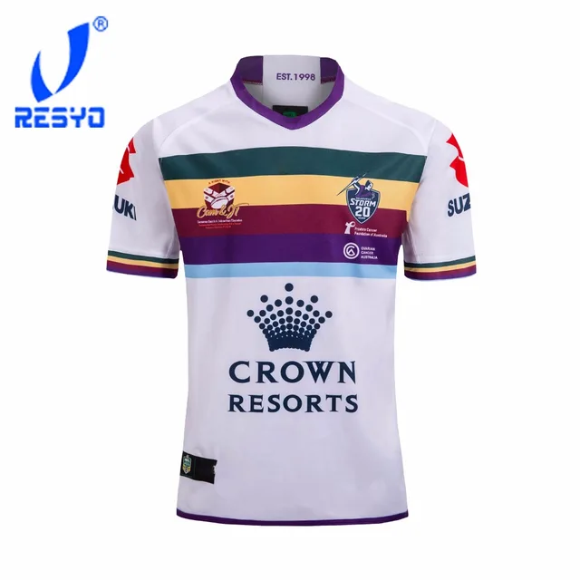 RESYO 2018 Melbourne   RUBGY MEN JERSEYS FOOTBALL SHIRT