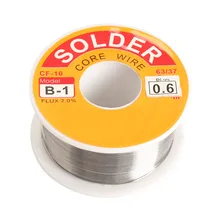 0.6/0.8/1/1.2/1.5/2MM 63/37 FLUX 2.0% 45FT Tin Lead Tin Wire Melt Rosin Core Solder Soldering Wire Roll –M25