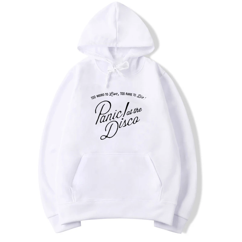 PANIC AT THE DISCO /"TOO WEIRD TO LIVE TOO RARE TO DIE/" HOODIE NEW