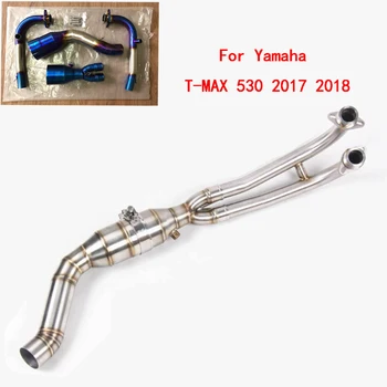 

2017 2018 MTImport for Yamaha T-MAX Tmax 530 T-MAX530 Motorcycle Exhaust Muffler Mid Connect Refit Motorbike Middle Pipe