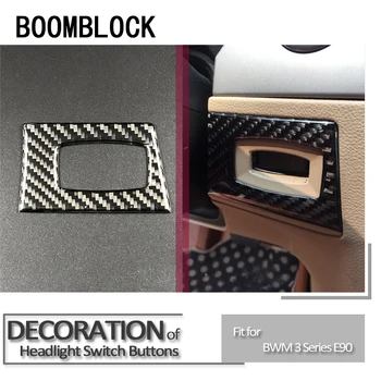 

Car Styling 3D Stickers For BMW E90 BMW 3 Series E92 Carbon Fiber Center Console Key Hole Frame Strip Rings Stickers Accessories