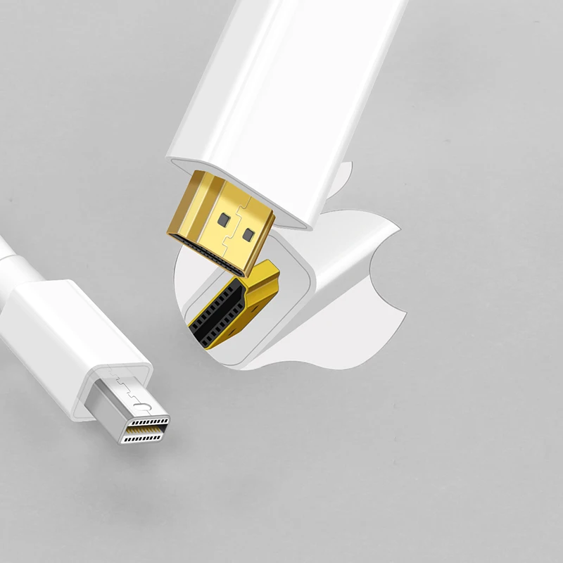 Mini Displayport to HDMI Cable 4K 1080P Thunderbolt HDMI Converter For MacBook Air 13 iMac Chromebook Mini DP to HDMI Adapter Mini Displayport to HDMI Cable 4K 1080P Thunderbolt HDMI Converter For MacBook Air 13 iMac Chromebook Mini DP to HDMI Adapter