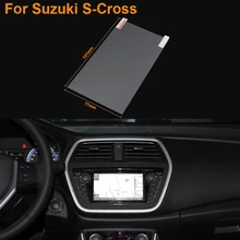 Car Styling 6.5 Inch GPS Navigation Screen Steel Protective Film For Suzuki S-Cross Control of LCD Screen Car Sticker