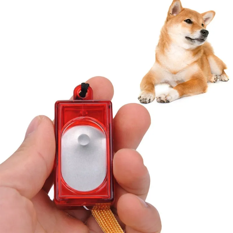 1 Pcs New Dog Pet Click Clicker Training Obedience Agility Training Aid