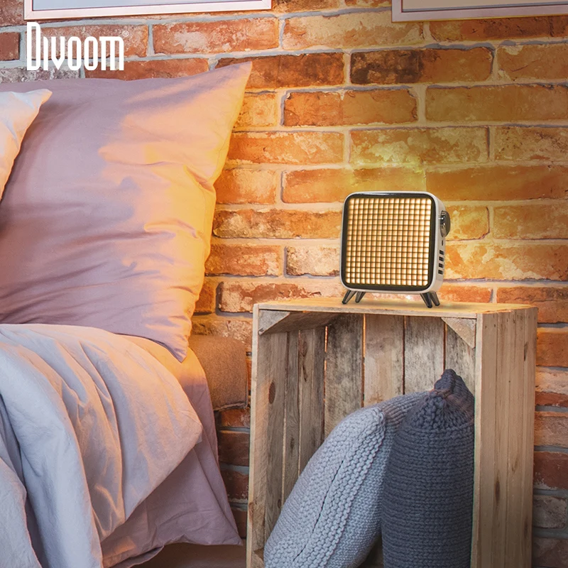 Divoom TIVOO MAX беспроводной Bluetooth LED портативный динамик винтажный милый 5 0 3D 2 1
