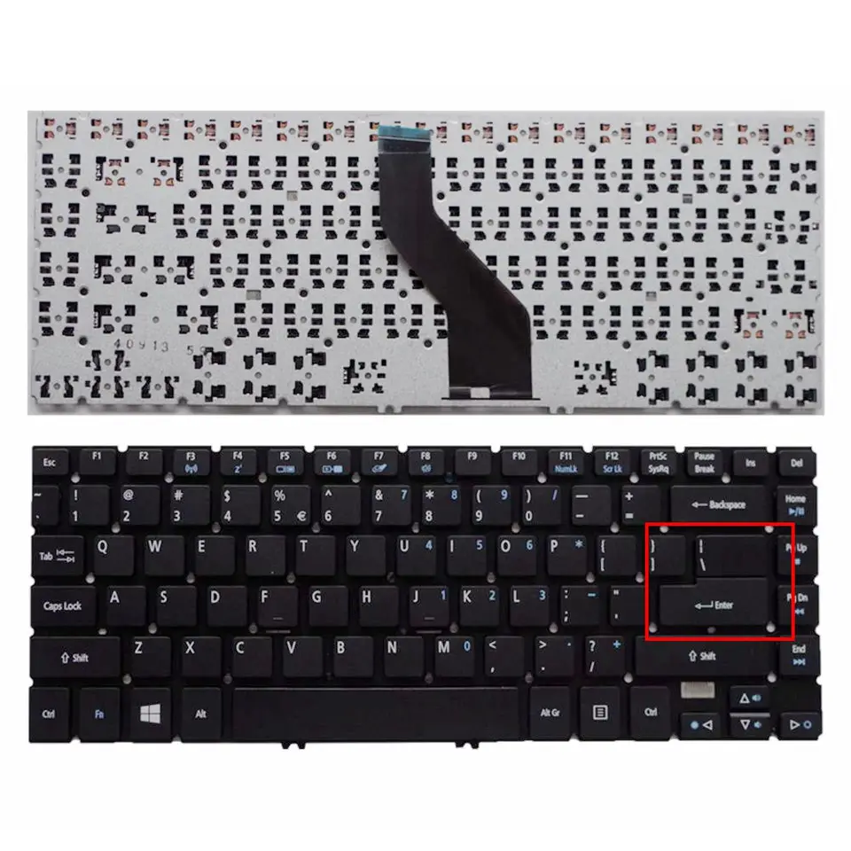 Clavier Français AZERTY Argenté Pour Acer Aspire V5-472 / V5-473 - Plasturgie Complète - Neuf D'origine
