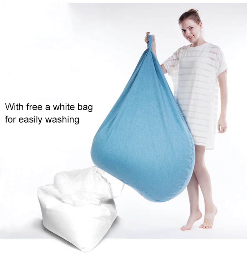 Большой мешок для фасоли стул с наполнением чучело для хранения Beanbag диван лежак с наполнителем BeanBag кровать для взрослых мебель для спальни