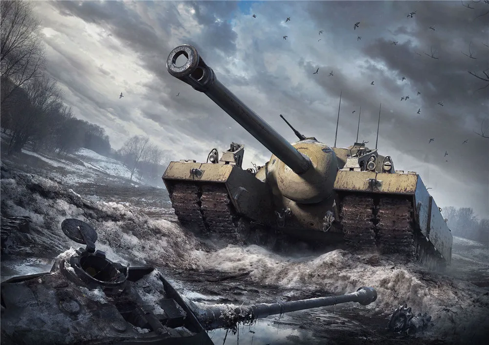 World of Tanks постеры, игровые наклейки на стену с белым покрытием, бумажные принты для украшения дома, гостиной, спальни, бара, домашнего искусства, бренд